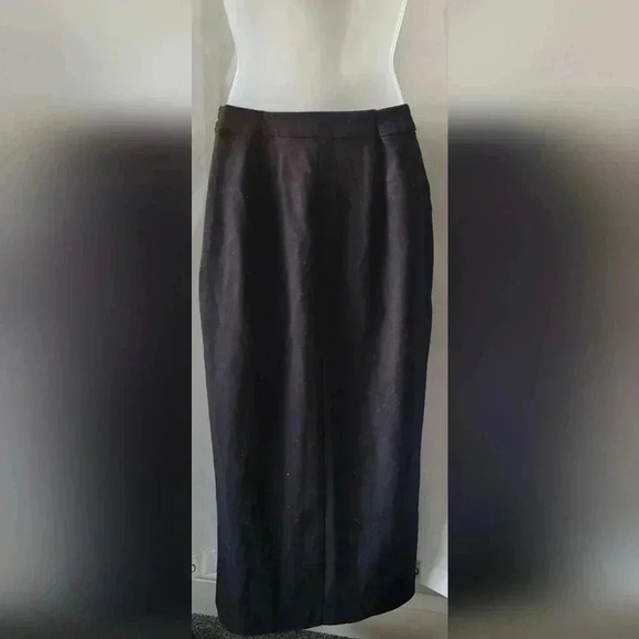 NA-KD Overlap Front Slit Midi Skirt, Black, xxsmall (US/2 EU/32) - Picture 7 of 13